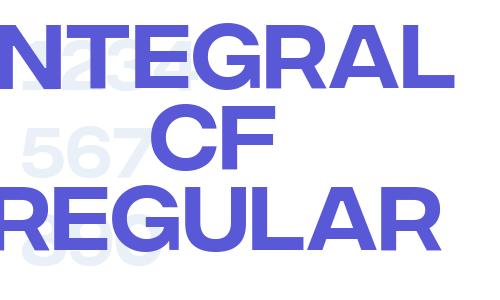 Integral CF Regular Font Download