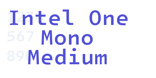Intel One Mono Medium