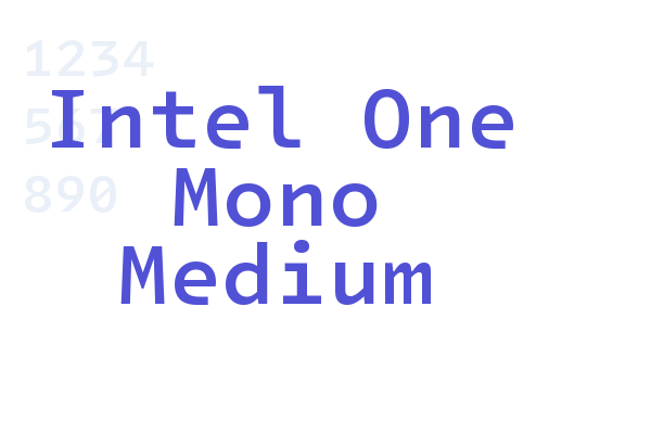 Intel One Mono Medium
