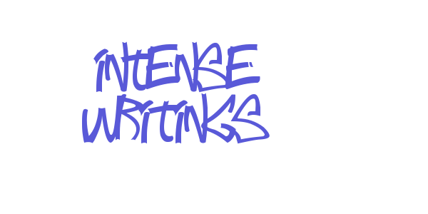 Intense writings font free