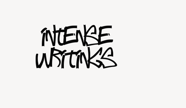 Intense writings Font