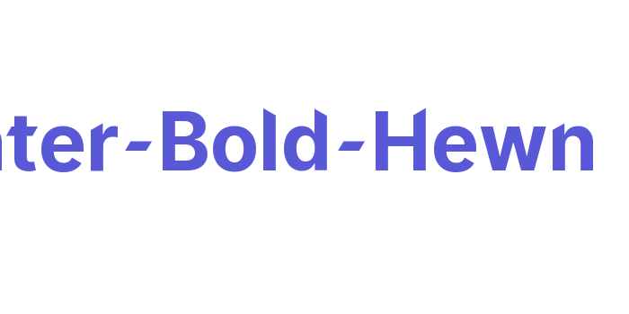 Inter-Bold-Hewn Font Download