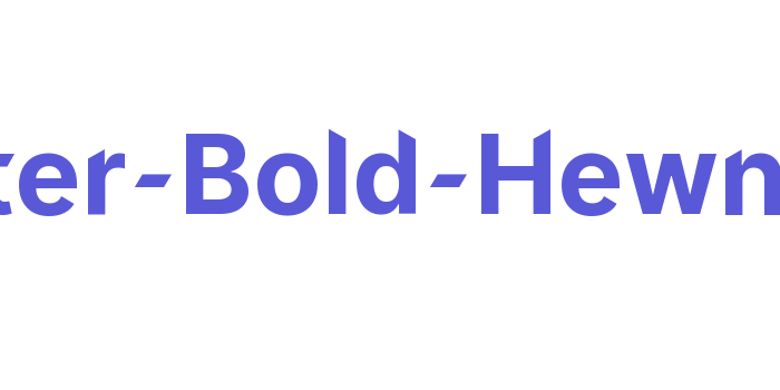 Inter-Bold-Hewn Font