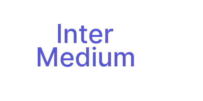 Inter Medium Font Download