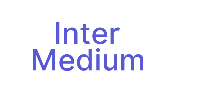 Inter Medium Font