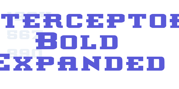 Interceptor Bold Expanded font free