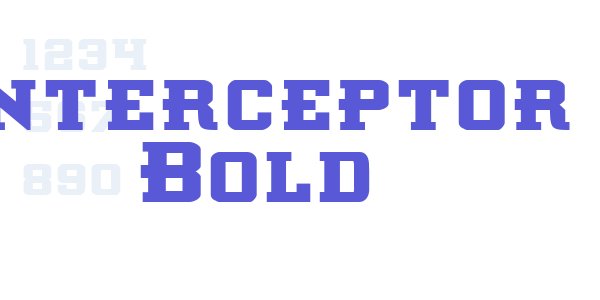 Interceptor Bold font free