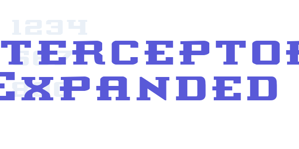 Interceptor Expanded font free