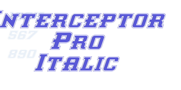 Interceptor Pro Italic font free