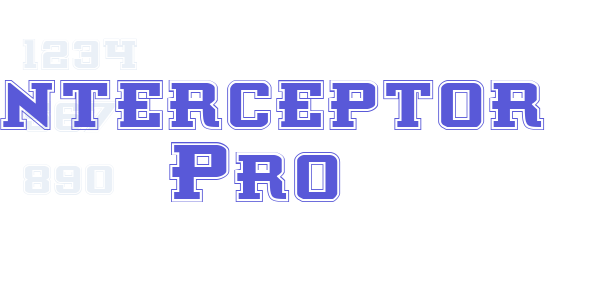 Interceptor Pro font free