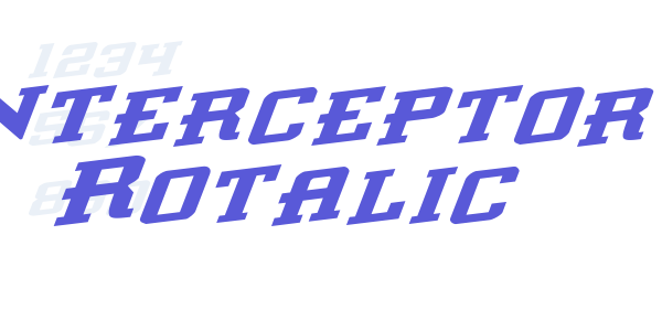 Interceptor Rotalic font free