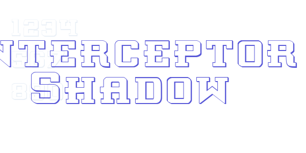 Interceptor Shadow font free