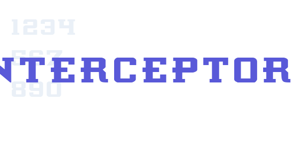 Interceptor font free