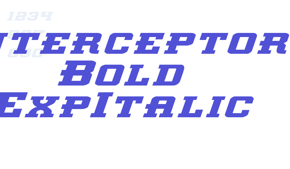 Interceptor Bold ExpItalic-font-download