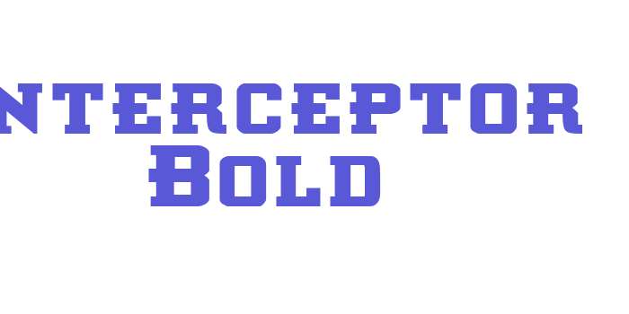 Interceptor Bold Font Download