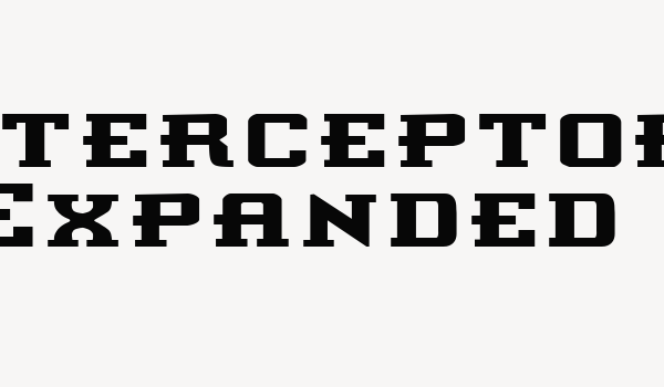 Interceptor Expanded Font