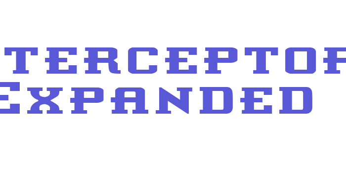 Interceptor Expanded Font Download