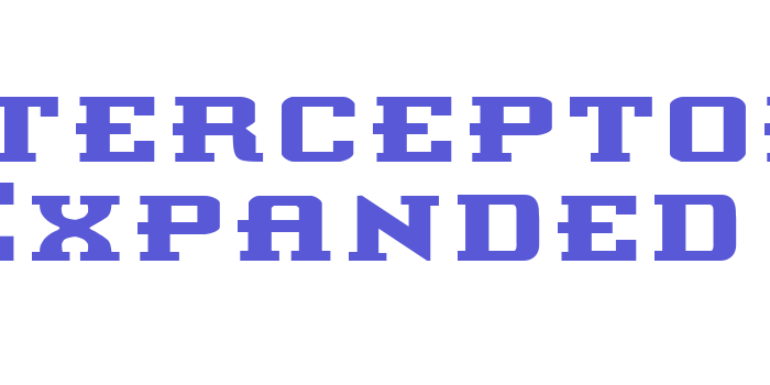 Interceptor Expanded Font