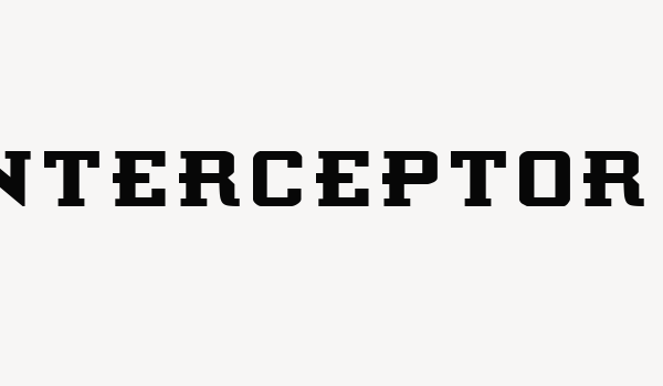 Interceptor Font