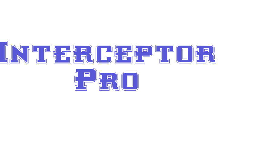 Interceptor Pro Font