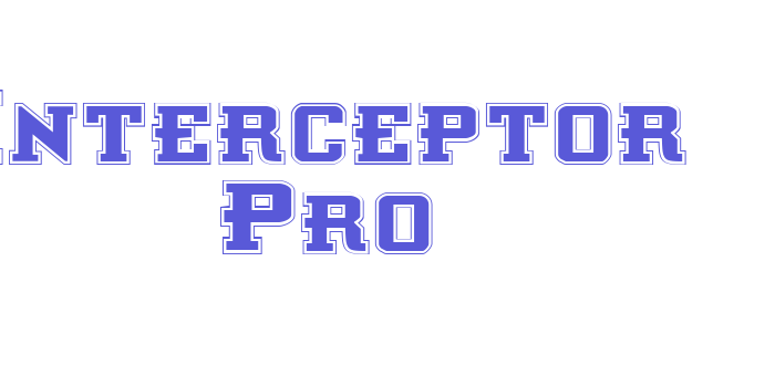 Interceptor Pro Font Download