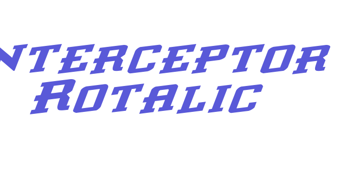 Interceptor Rotalic Font Download