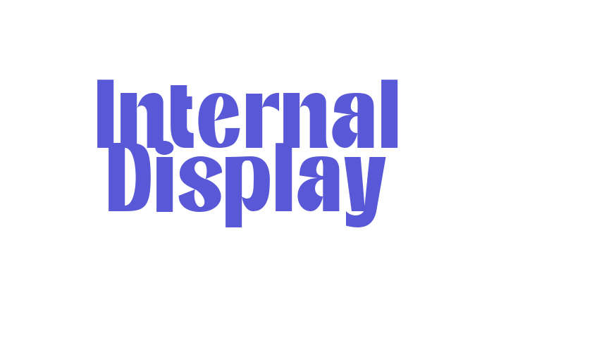 Internal Display Font