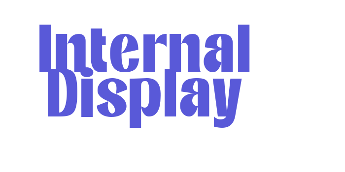 Internal Display Font