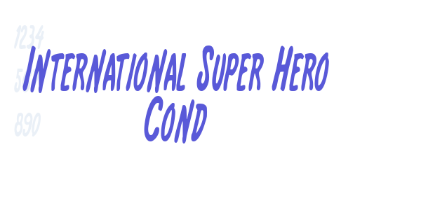 International Super Hero Cond font free