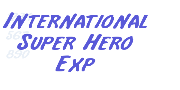 International Super Hero Exp font free