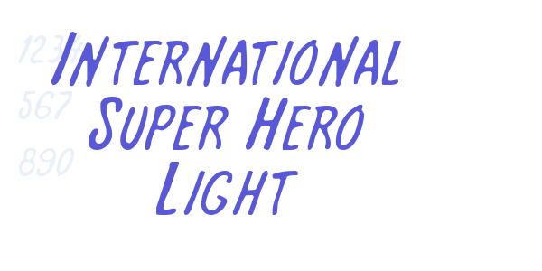 International Super Hero Light font free