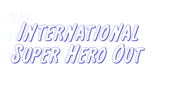 International Super Hero Out font free