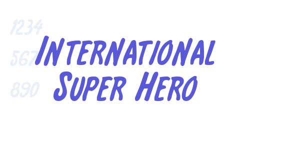 International Super Hero font free