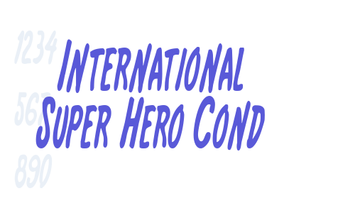 International Super Hero Cond Font Download