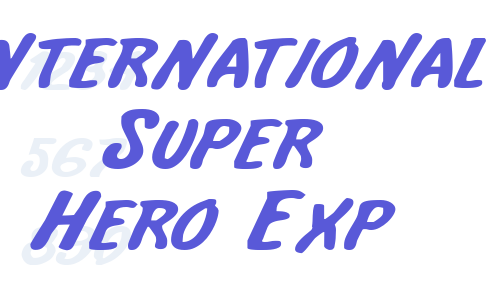 International Super Hero Exp Font Download