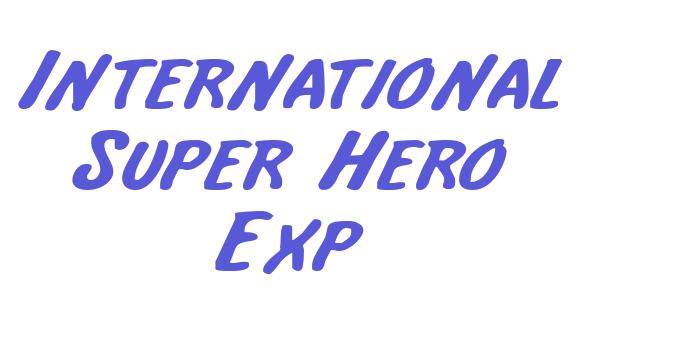 International Super Hero Exp Font Download