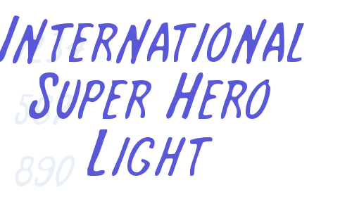 International Super Hero Light Font Download