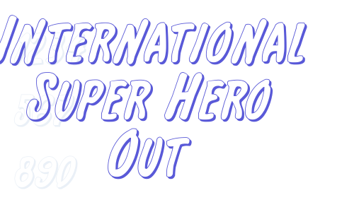 International Super Hero Out Font Download