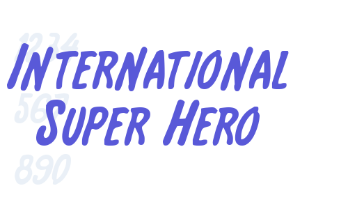 International Super Hero Font Download