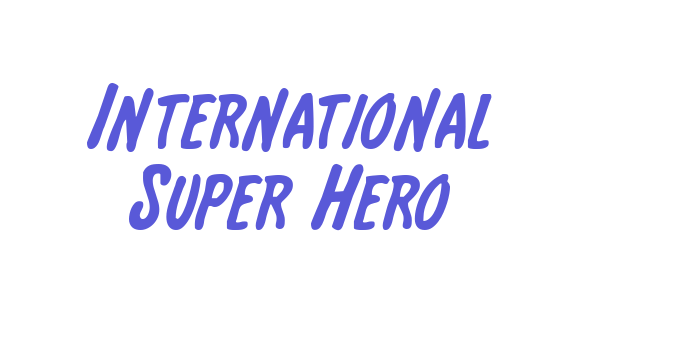 International Super Hero Font Download