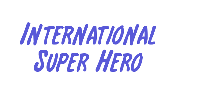 International Super Hero Font