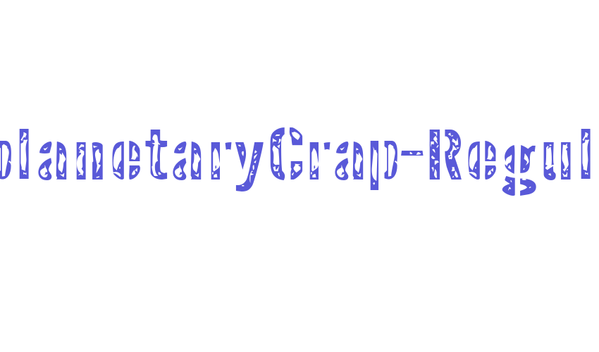 InterplanetaryCrap-Regular Font