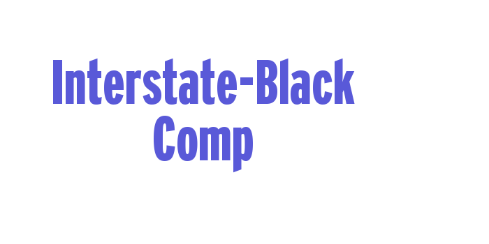 Interstate-Black Comp Font Download