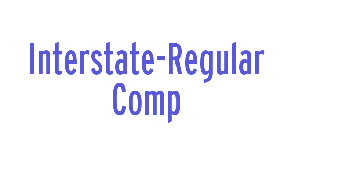 Interstate-Regular Comp Font Download