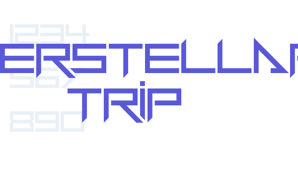 Interstellar Trip Font