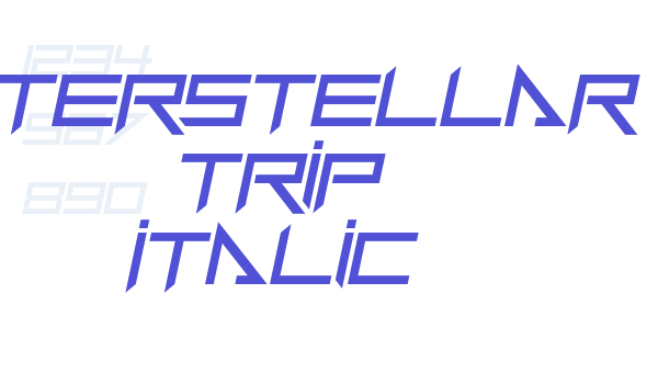 Interstellar Trip Italic font download