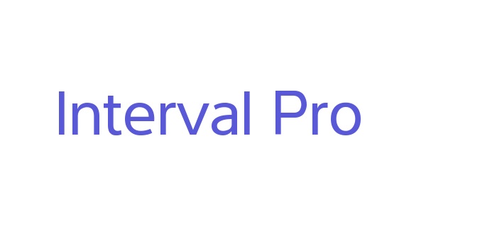 Interval Pro Font Download