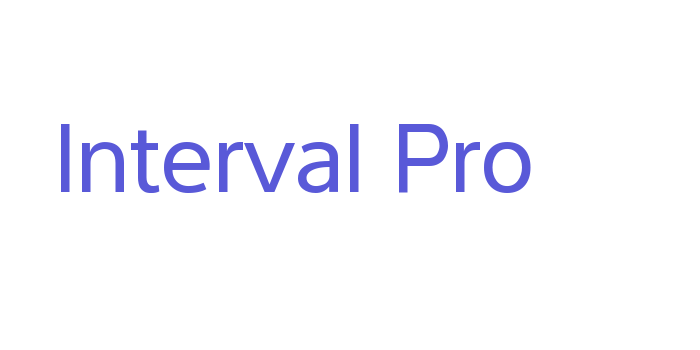 Interval Pro Font