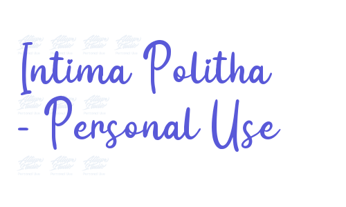 Intima Politha – Personal Use Font Download