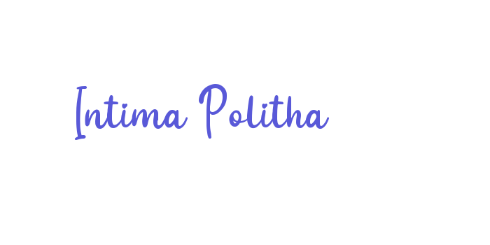 Intima Politha Font Download